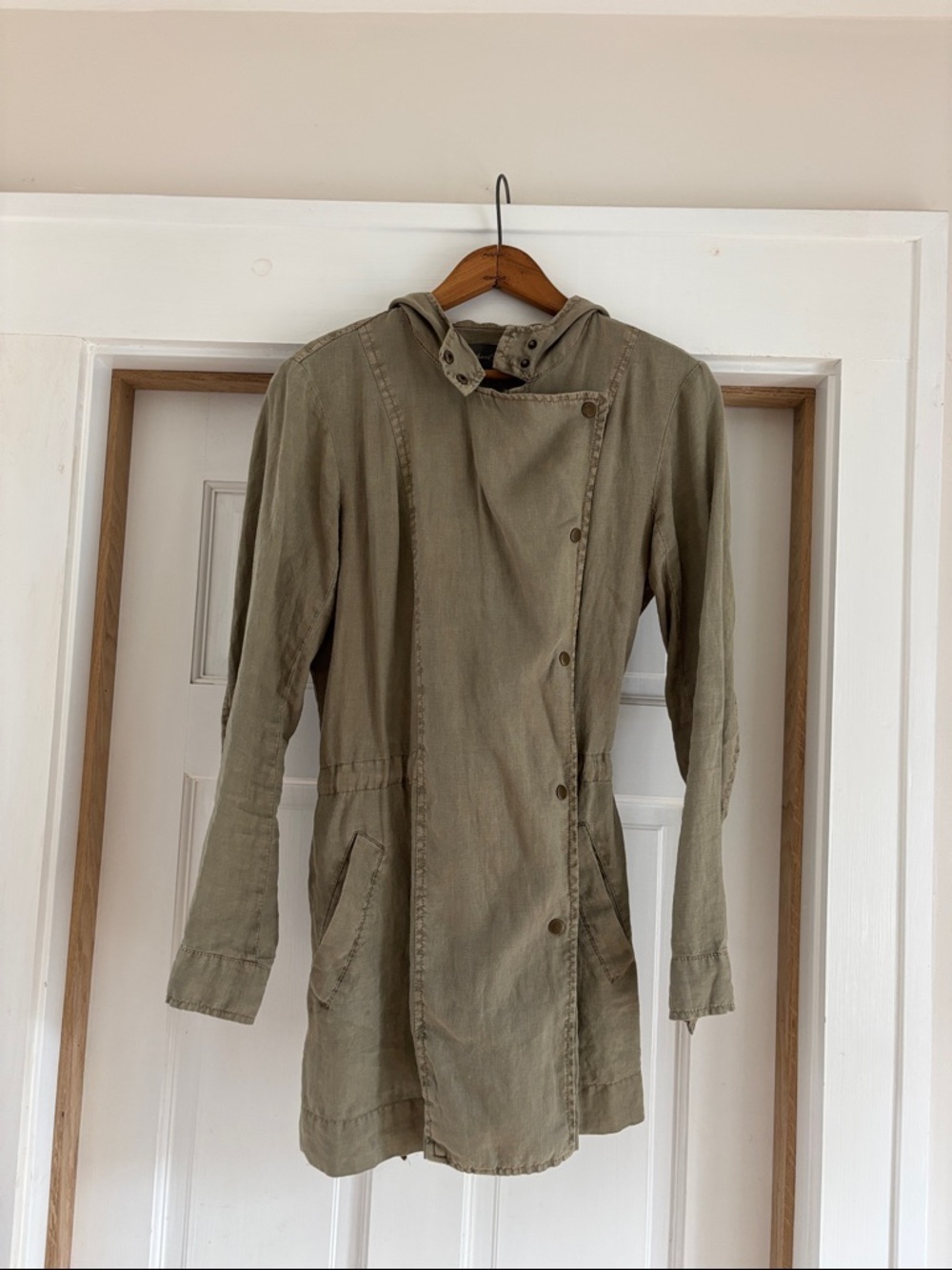 100% Linen Michael Stars Anorak Jacket Size Small - Picture 3 of 12